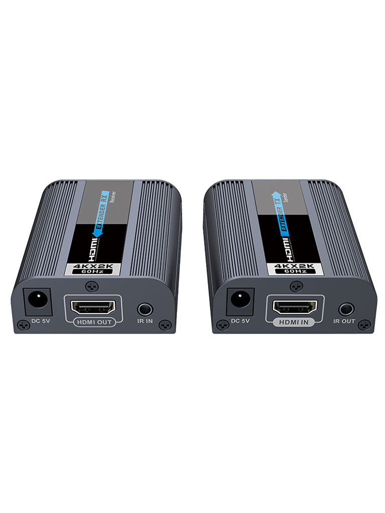 SAXXON LKV672- Kit Extensor de video  HDMI sobre UTP/ Resolucion 4K x 2K/ Hasta 60 metros/ CAT 6/ 6A/ 7/  HDCP 2.2 / Transmisor IR