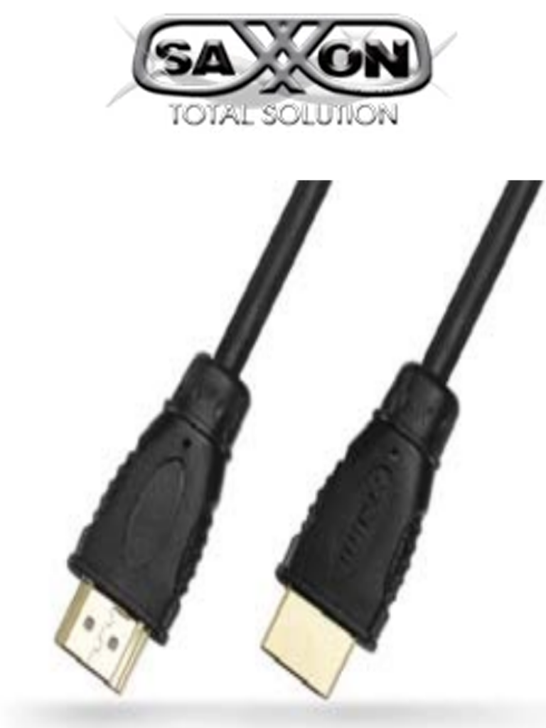 SAXXON 206850 - Cable HDMI de 20 metros/ 1080P/ Conector recubierto en oro/ Color negro