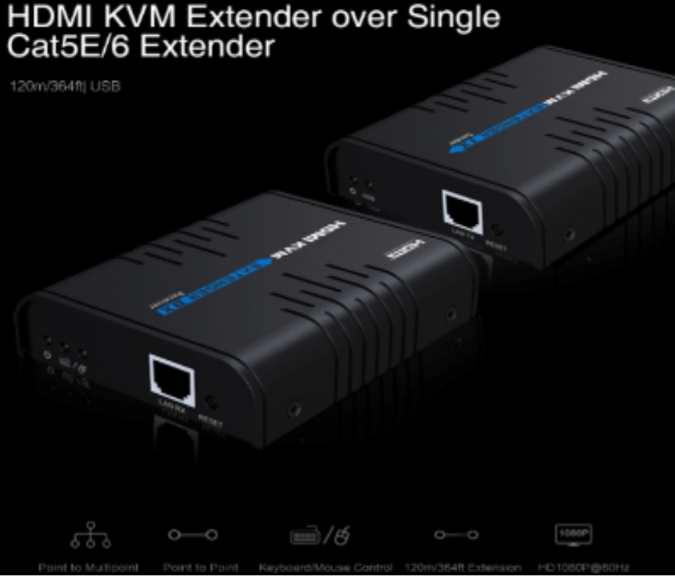 SAXXON-LKV373KVM-Kit extensor HDMI KVM sobre IP-IMG1