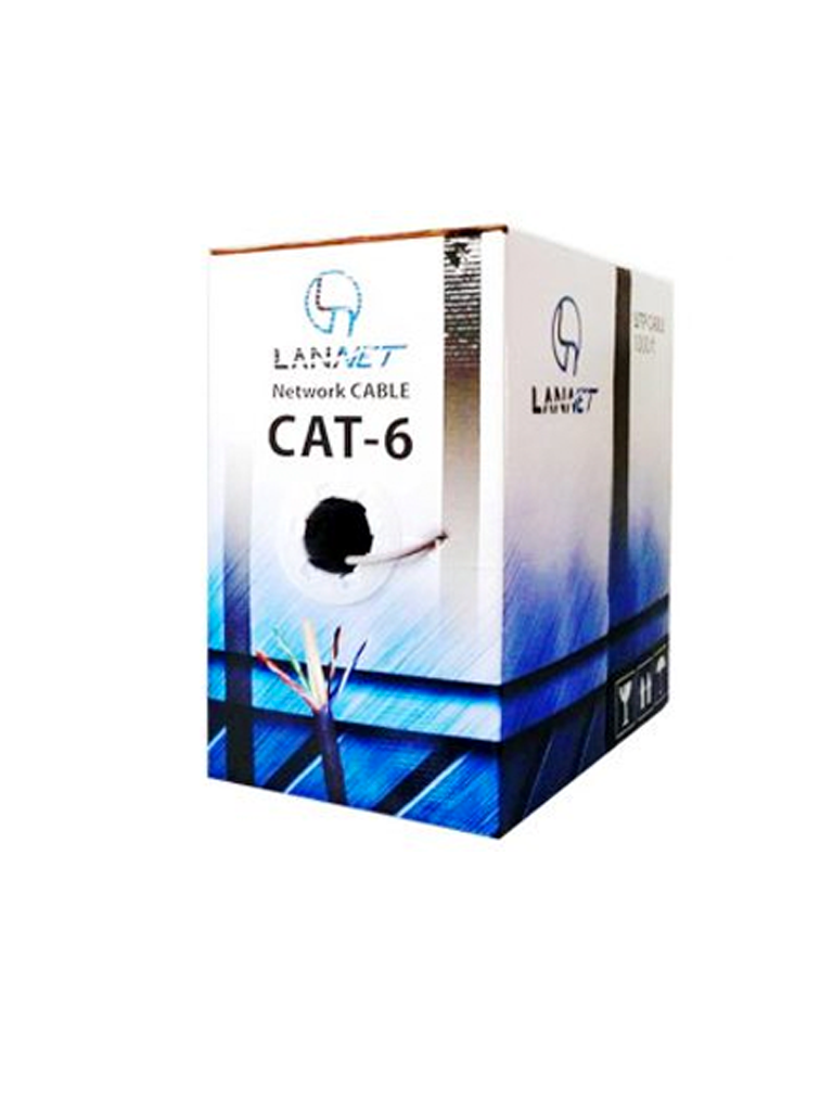 LANNET LANUTPC6GY - CABLE UTP CAT6/ CAJA DE 305 METROS/ CCA/ COLOR GRIS/ #UTP