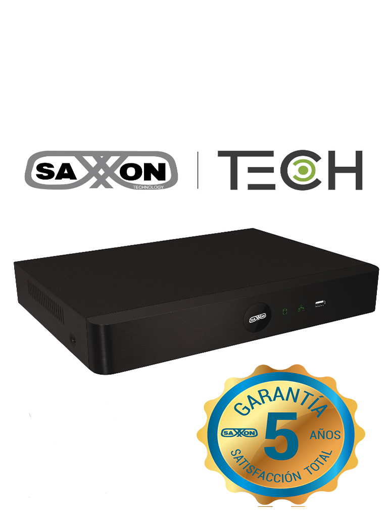 SAXXON TECH Z8316XESL - DVR 16 Canales  HDCVI pentahibrido  1080p  Lite / H264 /  HDMI / VGA / 1 Puerto SATA de hasta 8TB / P2P /  RS485