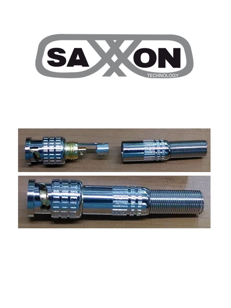 SAXXON PSUBR06 - Bolsa de 10 piezas / De conector para cable RG59 / Color plata / Desarmable / Con resorte