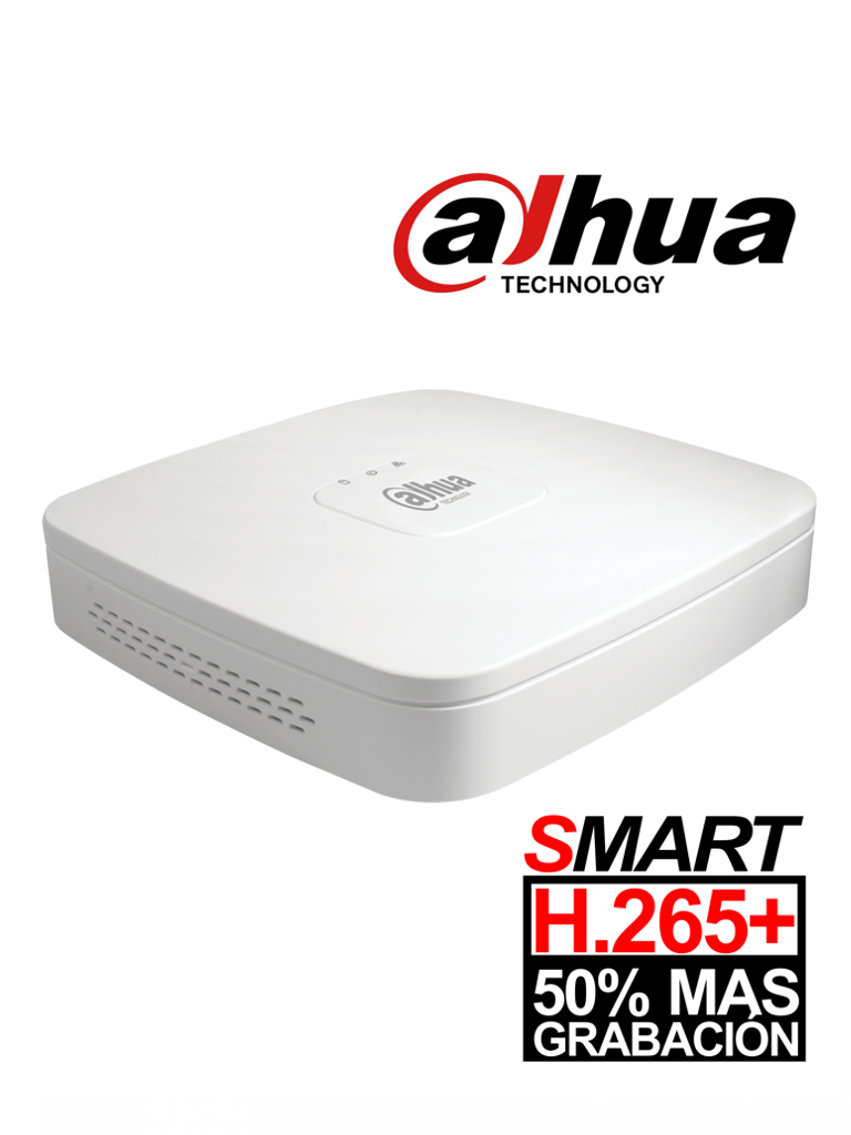 DAHUA XVR4104CBX1 - DVR 4 Canales  HDCVI pentahibrido  1080p  Lite / H265+ /  HDMI / VGA / 1 Ch IP adicional 4+1 / 1 SATA Hasta 6TB / P2P / Smart audio  HDCVI