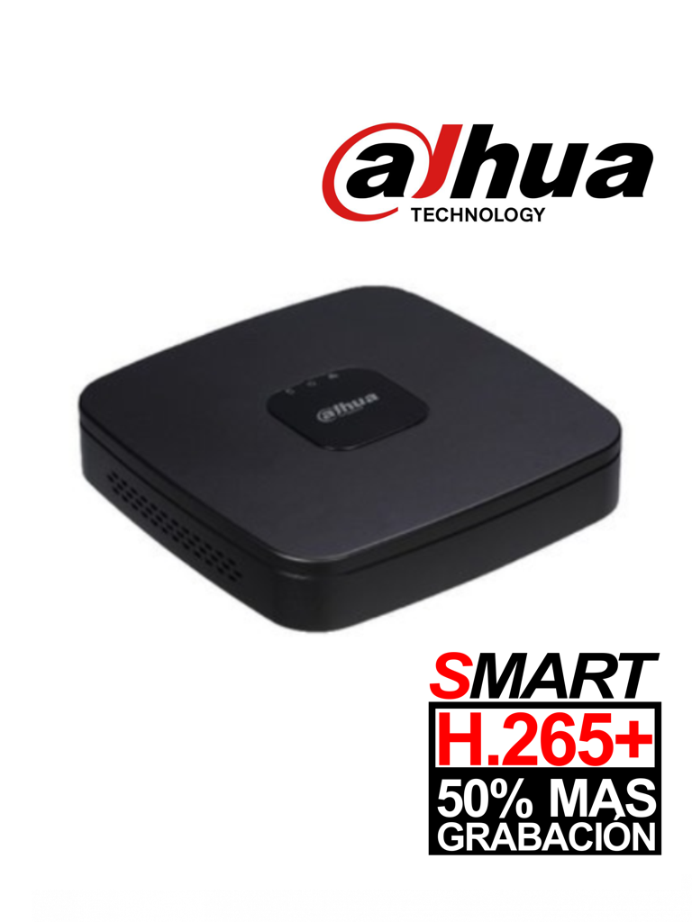 DAHUA XVR4108CNX1 - DVR 8 Canales HDCVI Pentahibrido 1080p Lite/ H265+/ HDMI/ VGA/ 2 Ch IP adicionales 8+2/ 1 SATA Hasta 10TB/ P2P/ Smart Audio HDCVI/ #OfertasAAA