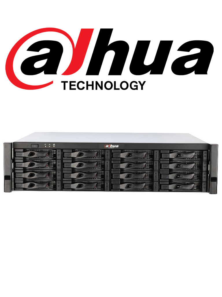 DAHUA EVS5016SR - Sobre pedido servidor de almacenamiento IP / Rendimiento grabacion 640 Mbps / 16 Bahias / RA ID / 320 Canales IP / Fuente redundante