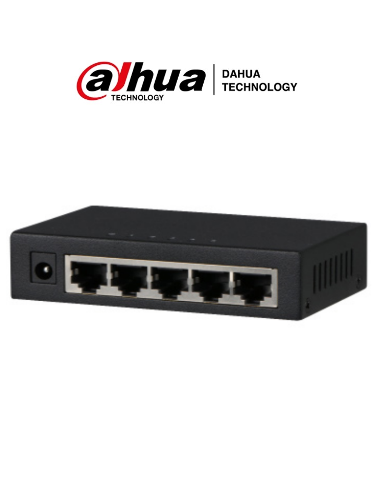 DAHUA PFS3005-5GT - Switch Gigabit de 5 Puertos No Administrable/ Capa 2/ 10/100/1000 Base-T/ Carcasa Metalica/ Switching 10G/ Tasa de Reenvio de Paquetes 7.44 Mbps/ Memoria Bufer de Paquetes 1Mb/ Con Proteccion de Descargas/ #VeranoDahua