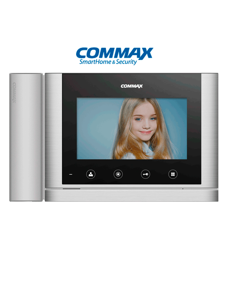 COMMAX CDV70MHBS - Monitor con pantalla de 7 pulgadas con auricular integrado, con función de apertura de puerta compatible con frentes DRC40K, DRC10ML, CMP4BCT y DRC4Y a 4 hilos alimentación a 110VCA/ #OfertasAAA