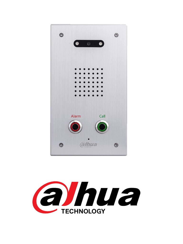 DAHUA VTT201 - Estacion de panico con boton de emergencia / Camara  720p / Audio de dos vias / Integracion con alarmas / IP54 / IK08 #TocToc