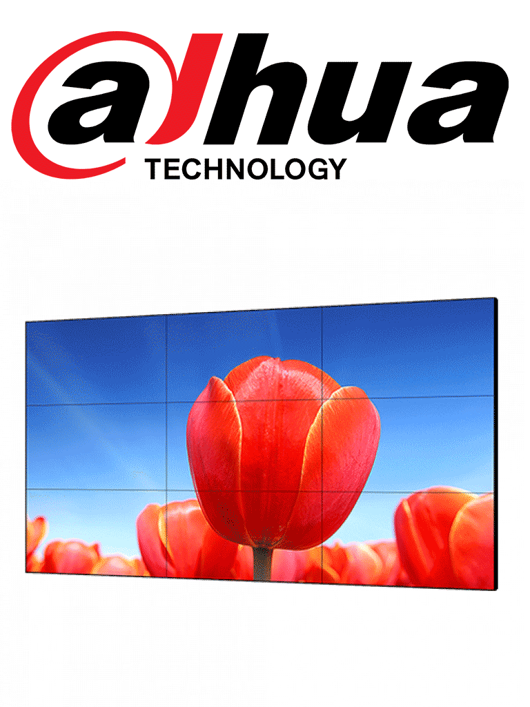 DAHUA DHL460UCMES - Pantalla  LCD 46 pulgadas video wall / Resolucion 1920x1080 / Marco ultradelgado 3.5 mm / Brillo 500 CD / M2 / Contraste 3500 a 1/