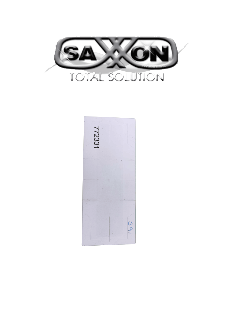 SAXXON THF02 - TAG De papel ADHERIBLE / Altas temperaturas / Compatible con Lectoras ASR2656 & SAXR2657