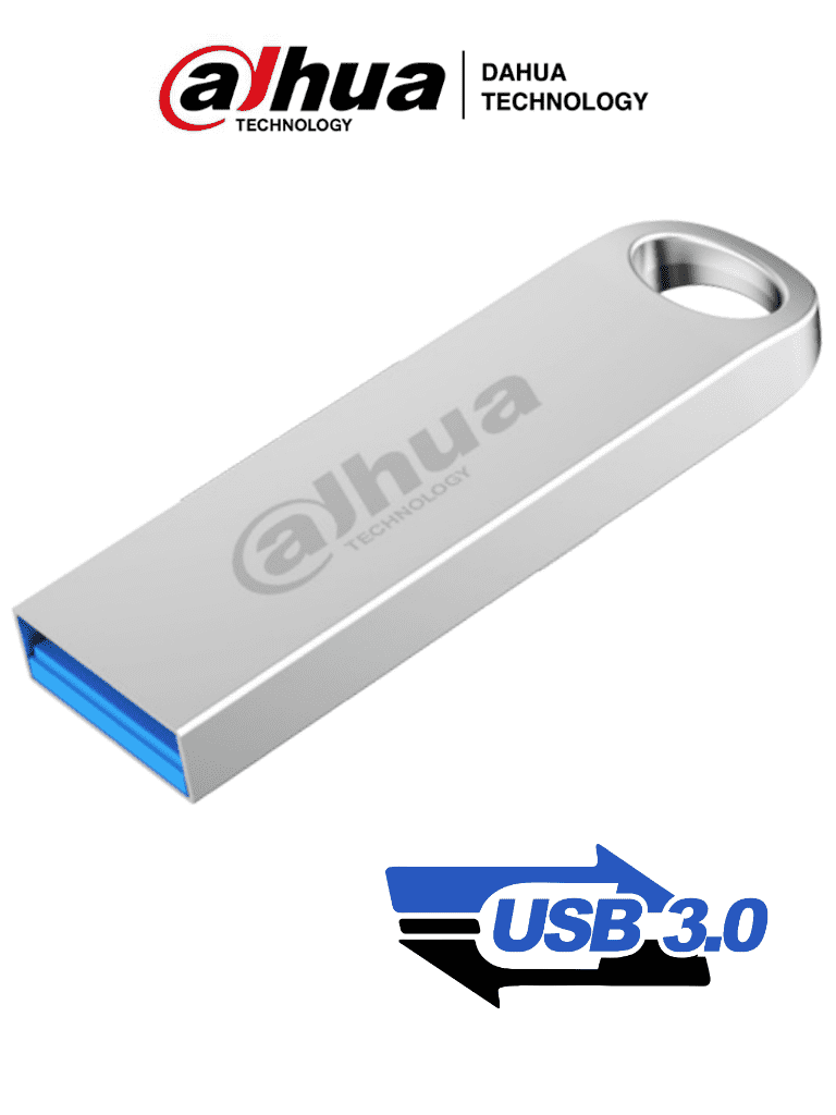 DAHUA DHI-USB-U106-30-64GB  - Memoria USB de 64 Gb/ USB 3.0/ Lectura y Escritura de Alta Velocidad/  Sistema de Archivos exFAT/ Compatible con Windows, macOS, Linux y Otros Sistemas/ #LoNuevo