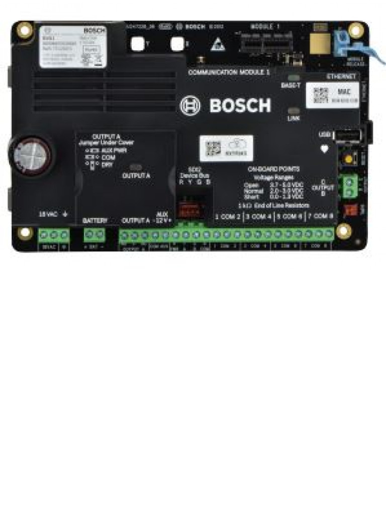 BOSCH I_B5512 - Panel de alarma / Soporta hasta 48 puntos / Manda alertas y video a celular / Soporta camaras IP
