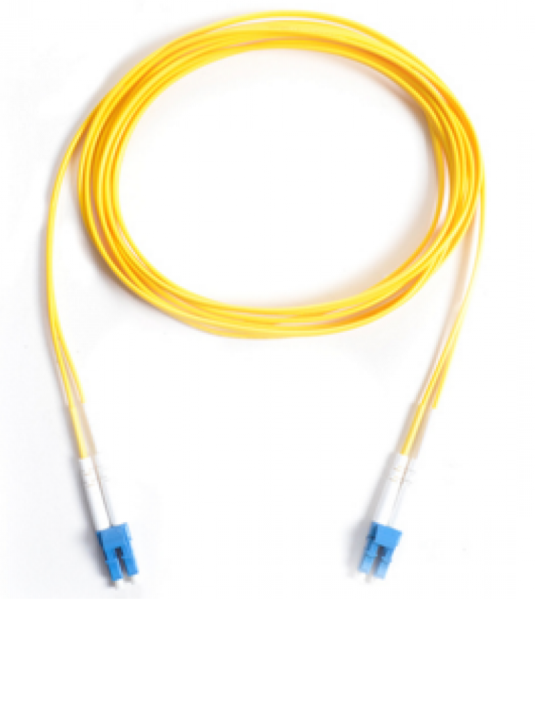 SAXXON JSMOS2LCLCD1M - JU MPER De fibra optica monomodo / LC-LC Duplex / OS2 9 / 125 2 mm / Color amarillo / 1 Metro