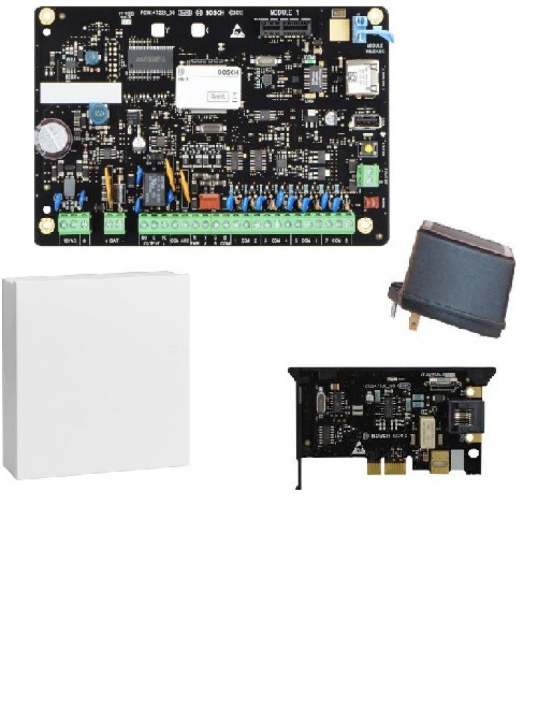BOSCH I_B3512EDP - Panel de alarma B3512E / Soporta hasta 16 sensores / Caja B11 / Tarjeta B430 / Transformador CX4010