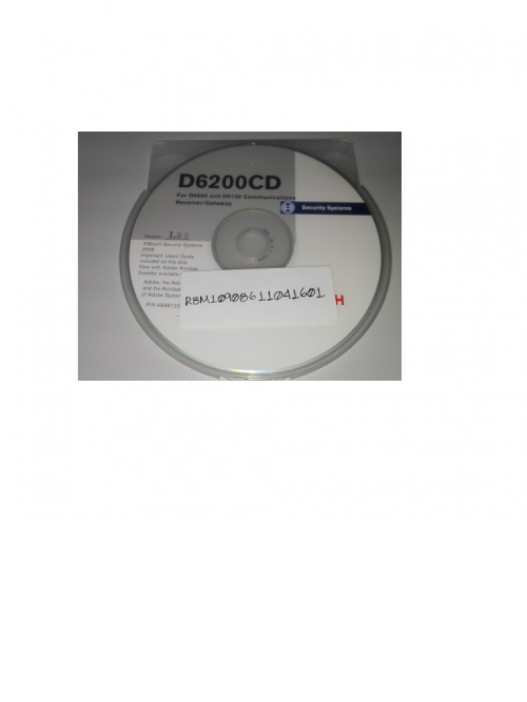 BOSCH I_D6200CD - CD ROM Para recibidor CONETTIX D6600 / 6100