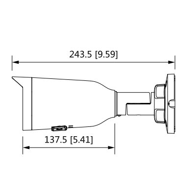 DAHUA-IPC-HFW1230T1N-ZS-S4-cámara-ip-bullet-2-mp-motorizada-PoE-dimension