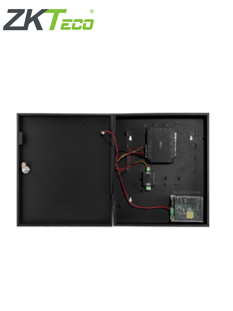 ZKTECO C2260B - Panel de Control de Acceso para 2 puertas con Gabinete Metálico / Incrementa el Número de Puertas a Controlar con el Expansor DM10 / No Tiene Comunicación Wiegand / Licencia Bio Access MTD Gratis / 