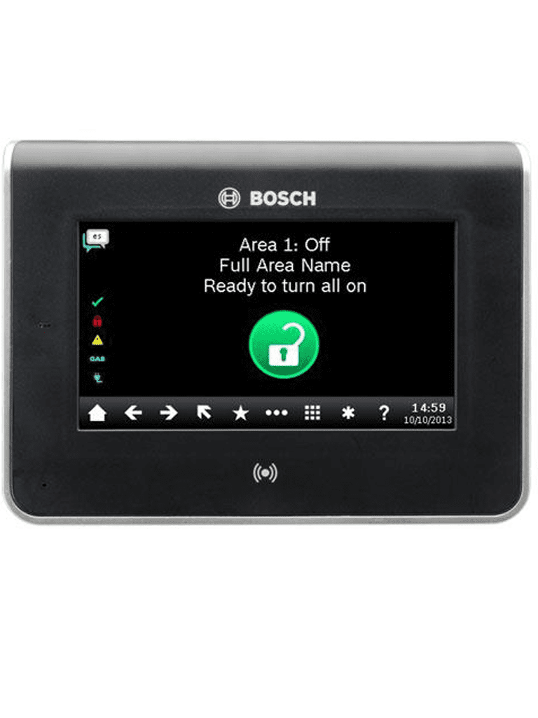 BOSCH I_B942 - Teclado para panel de alarma BOSCH / Color negro / SDI2 / Pantalla tactil