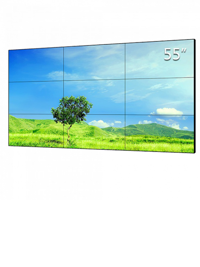 DAHUA DHL550UCMES - Pantalla  LCD 55 pulgadas video wall / Resolucion 1920X1080 / Marco ultradelgado 3.5 mm / Brillo 500CD / M2 / Contraste 4000 a 1
