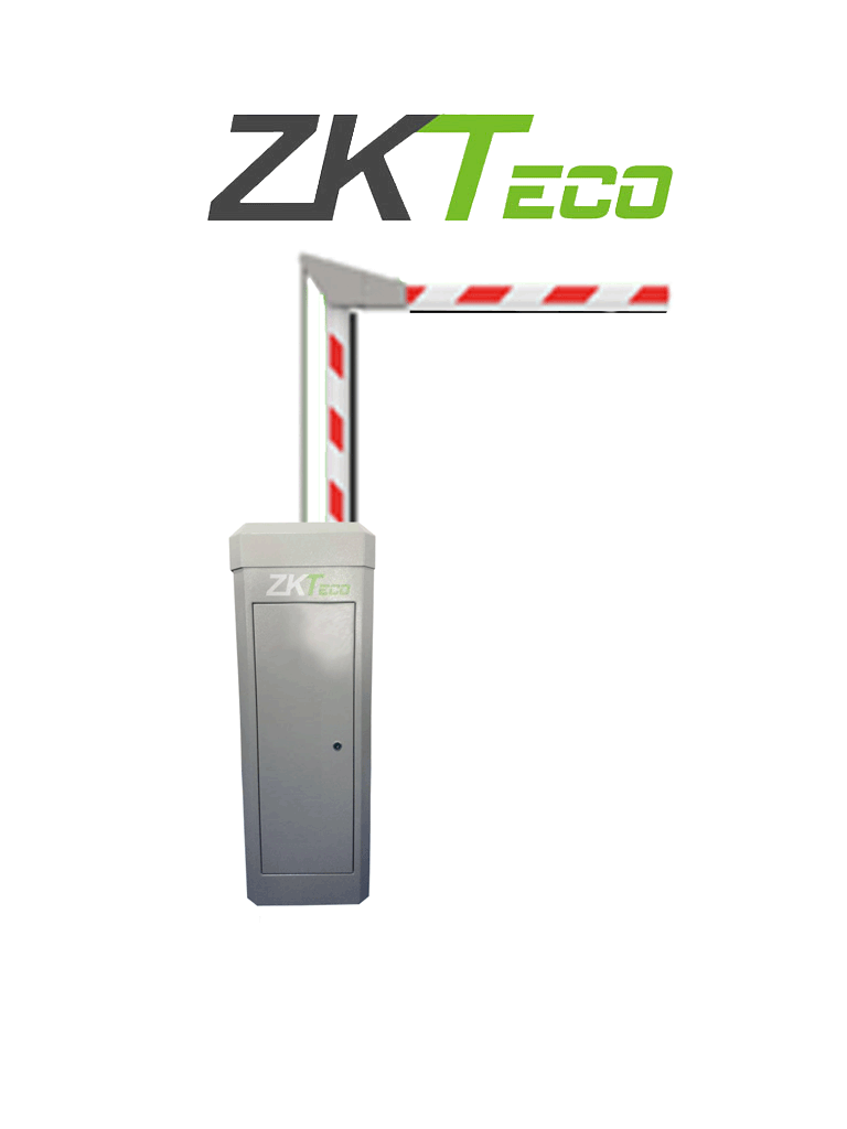 ZKTECO PROBG2130L - Barrera Vehicular Izquierda de 3 Metros con Servo Motor / Altura 2.2m / 110V / 0.9 Segundos / Brazo Articulado de 90 Grados