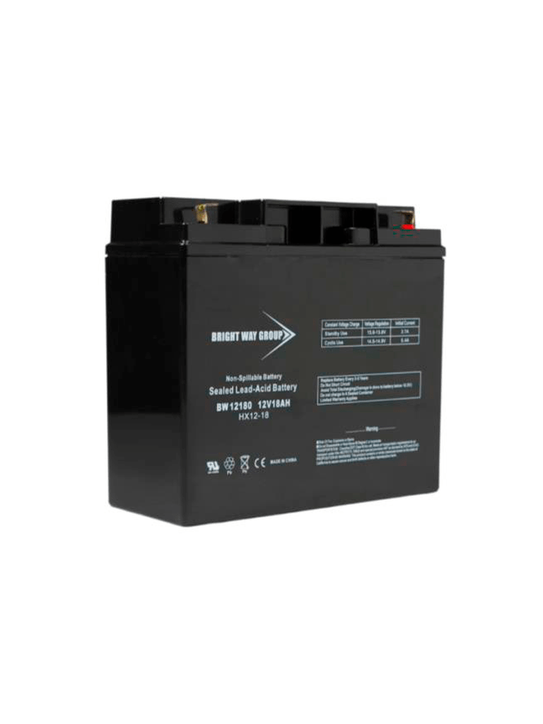 SAXXON BW12180 - Batería de respaldo de 12 Volts libre de mantenimiento y fácil instalación/ 18AH