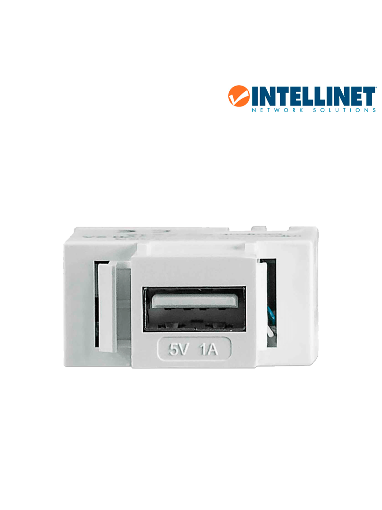 INTELLINET 772167 - Modulo USB de 5v 1 Amper/ Para placas de pared/ Keystone/