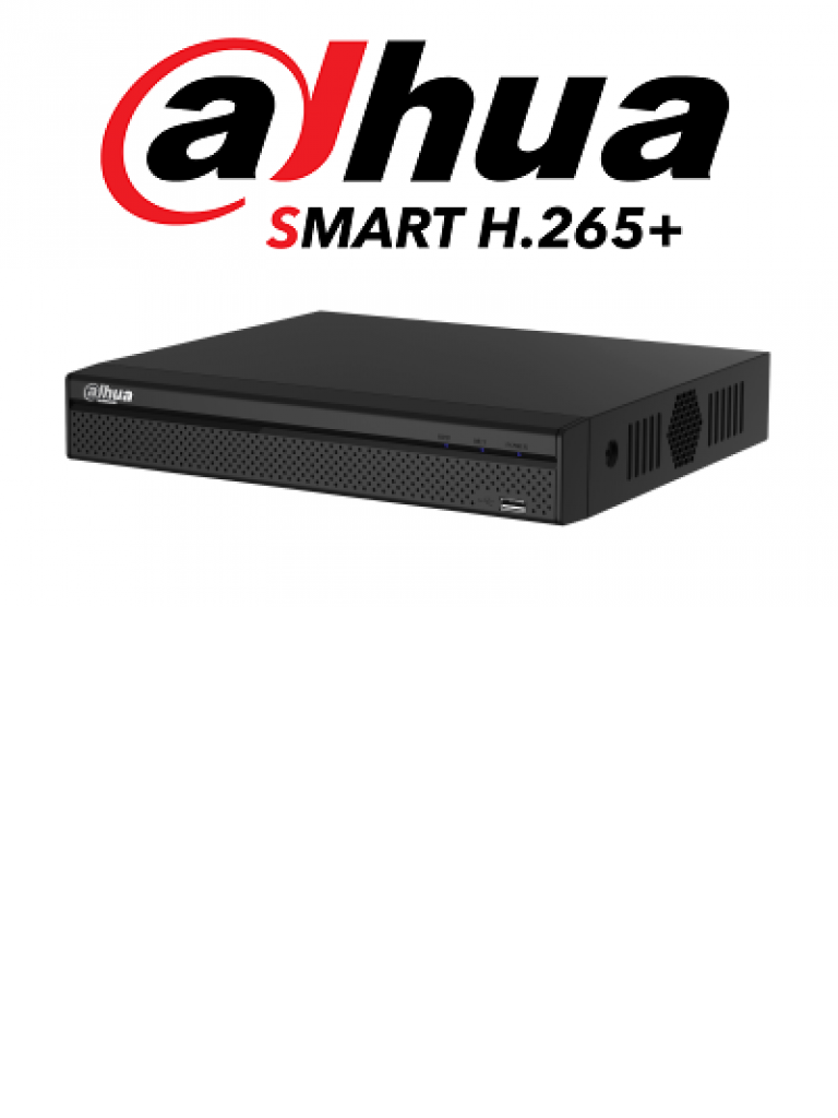 DAHUA XVR5104HSX- DVR 4 CANALES HDCVI PENTAHIBRIDO 1080P/ 4MP LITE/ 720P/ H265+/ 2 CH IP ADICIONALES 4+2/IVS/1 SATA HASTA 10TB/ P2P/ SMART AUDIO HDCVI