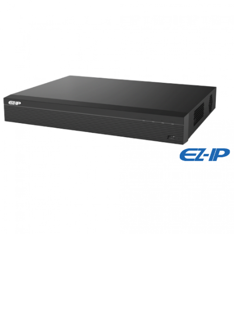 DAHUA EZIP NVR2B16 - NVR 16 Canales IP / H265+ & H264+ / Rendimiento 80 Mbps /  HDMI / VGA / 2 Puerto SATA 6TB