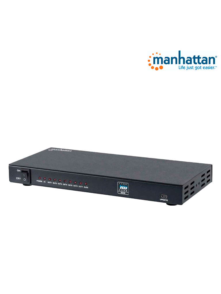 MANHATTAN 207560 - Video Splitter / HDMI / 4k@30Hz / 1 in:8 out