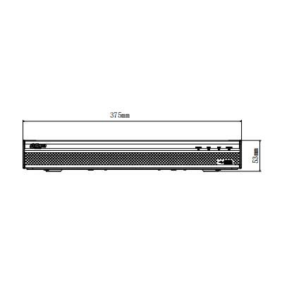 Dahua-XVR5216AN-S2-Grabador-16 canales-4MP-Lite-8-Canales-IP-adicionales-IVS-h.264plus-dimensiones