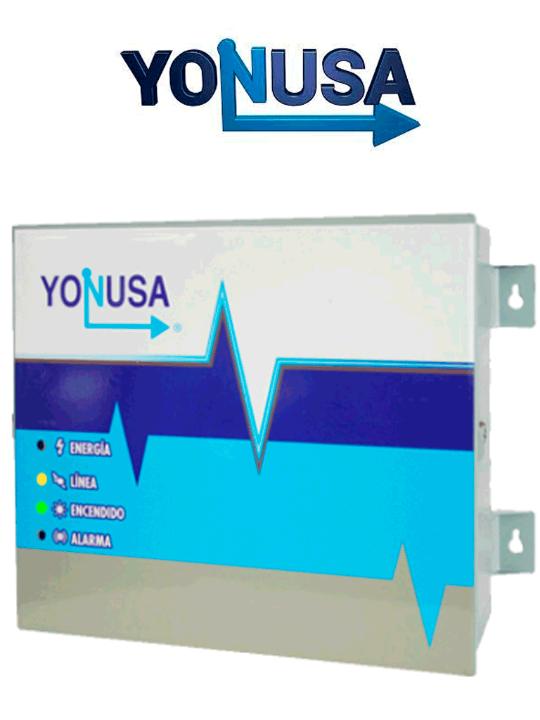 YONUSA EY1200012725 - Energizador para cerco eléctrico / 12,000V / Cubre hasta 1200 mts lineales / Soporta Sirena cableada/ Modulo WiFi y batería de respaldo/ SXN2290001