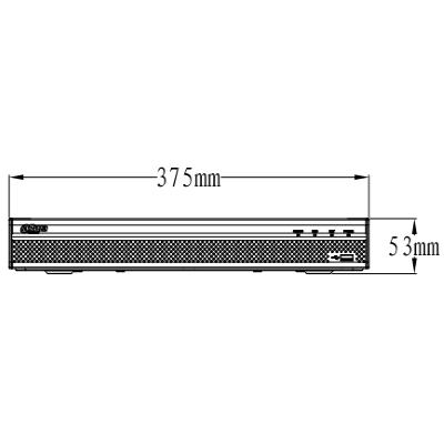 Dahua - XVR5216AN-4KL -Grabador-16-canales-4k-Entrada-salida-audio-dimensiones