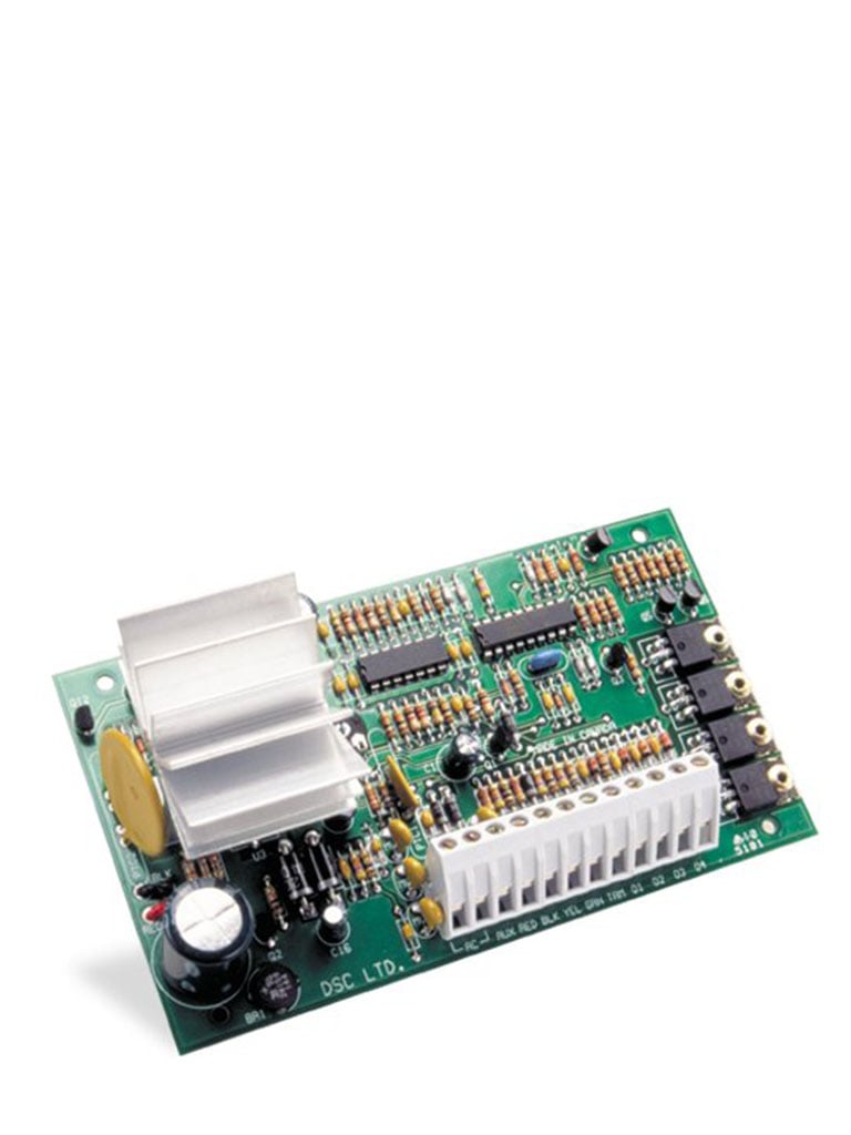 DSC PC5204 - Modulo Fuente con 4 Salidas Programables de Alta Corriente compatible con panel Power Series