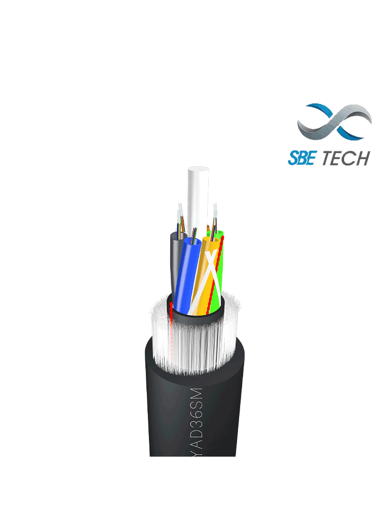 SBETECH  FOEXARGYAD36SM - Fibra Óptica con armadura dieléctrica/ tipoG652D /36 hilos/ OS2/ por metro