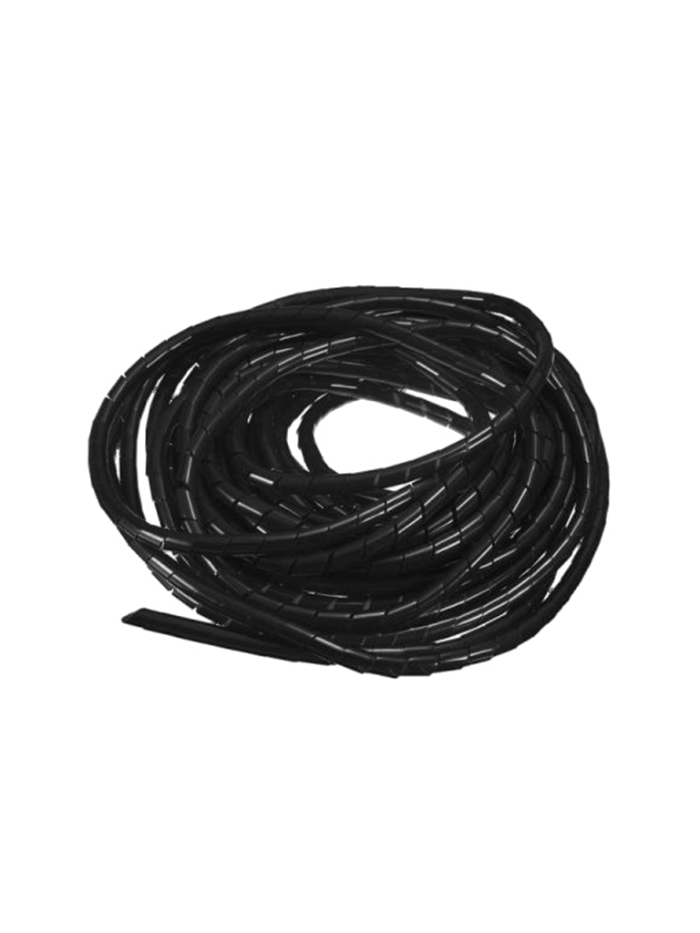 SBETECH CNESPN12 - Organizador de cable / Espiral negro / 1/2" pulgada/ Rollo de 10 Metros