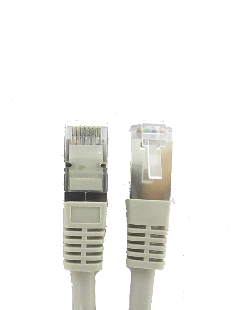 SAXXON P5E1SG - Cable patch cord UTP 1 metro / CAT 5E / Blindado / Color gris #LosIndispensables