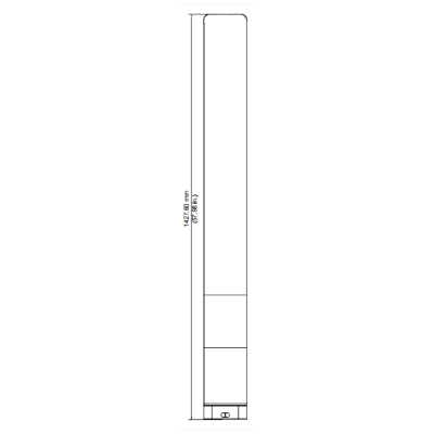 Dahua-ASF172XT1-Soporte-montaje-vertical-de-suelo-Control-Acceso-Termográfico-dimensiones