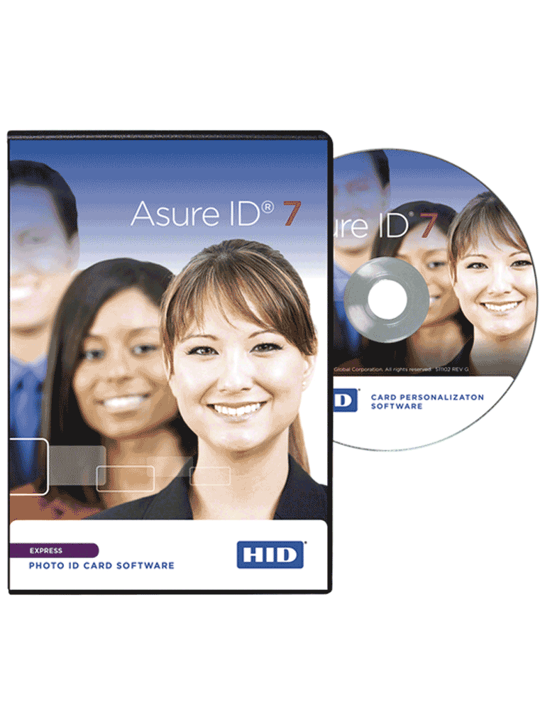 HID AIDEXPRESS - Licencia de software para credencializacion ASURE ID EXPRESS para impresoras  HID FARGO / Conexion a BD / Impresion de codigos  QR