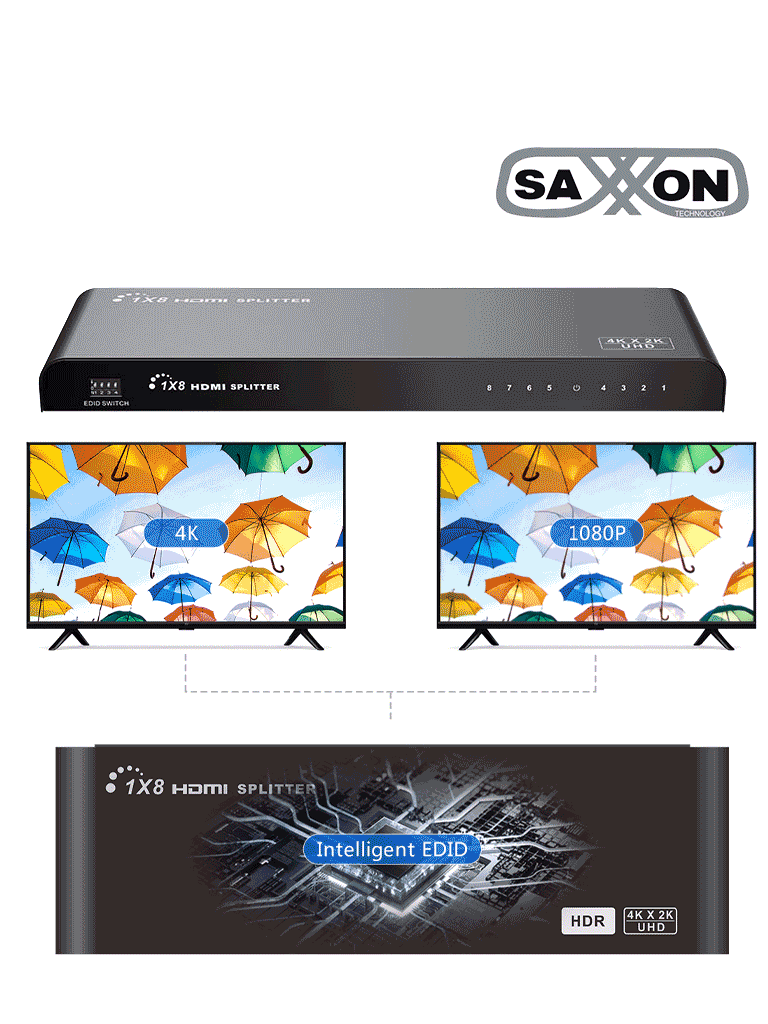 Divisor-HDMI-De1-Entrada-8-Salidas-4K-2KSwitch-EDID-Saxxon-LKV318HDR-V2-6