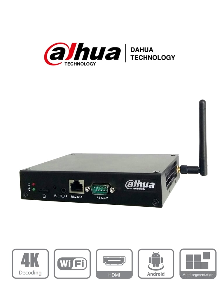 DAHUA DPB18-AI- Caja de Control de Multimedia para Digital Signage/ Android/ Sistema MPS para control/ Ethernet 