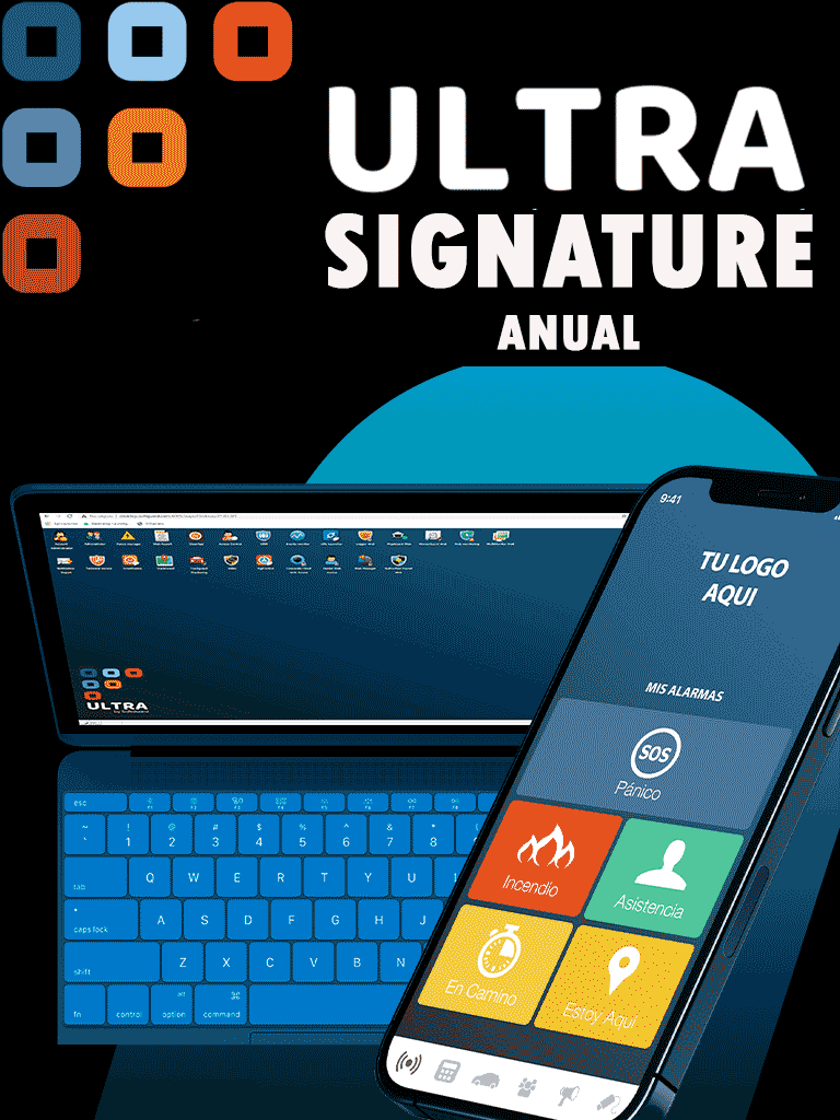 Softguard Signature Anual -  Customización signature para tu App SmartPanics o Vigicontrol // aplica para Plan Ultra Individual o Multiple