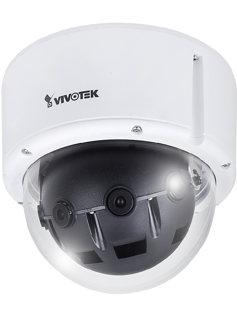 VIVOTEK MS8392EV - Camara IP domo panoramica para exterior / 12 MP / 4 Sensores / Vision 180 grados / Antivandalica / Climas extremos