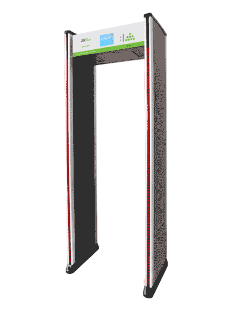 ZKTECO D3180S - Arco Detector de Metales / 18 Zonas de detección / 256 Niveles de Sensibilidad / Password de Protección / Indicadores  LED / Control Remoto