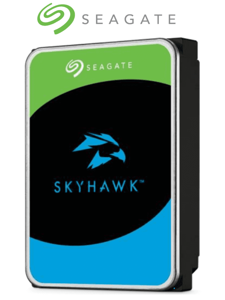 SEAGATE ST2000VX015 - Disco Duro de 2TB SkyHawk/ Para Videovigilancia/ Ideal para Trabajo 24/7/ Inteface: SATA de 6 Gb/s/ Hasta 64 Cámaras/ Hasta 8 Bahías/