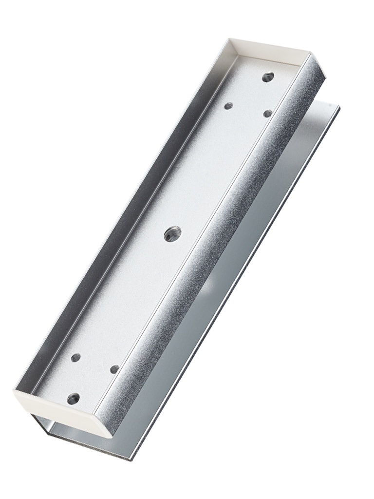 YLI MBK180U - Sopote U para contrachapa magnetica para uso en puertas de Vidrio sin marco compatible con YM180 de 350 Lb