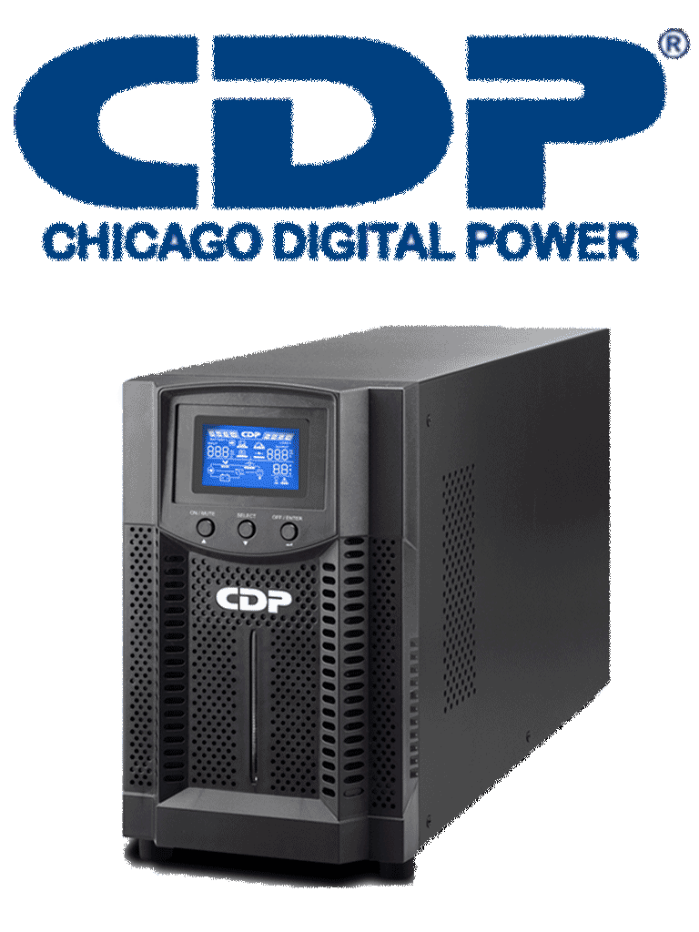 CDP UPO112 - UPS Online de 2 KVA / 1800  Watts / 4 Terminales de salida / Baterias 12V / 9AH X 4 / Respaldo 4 MIN carga completa