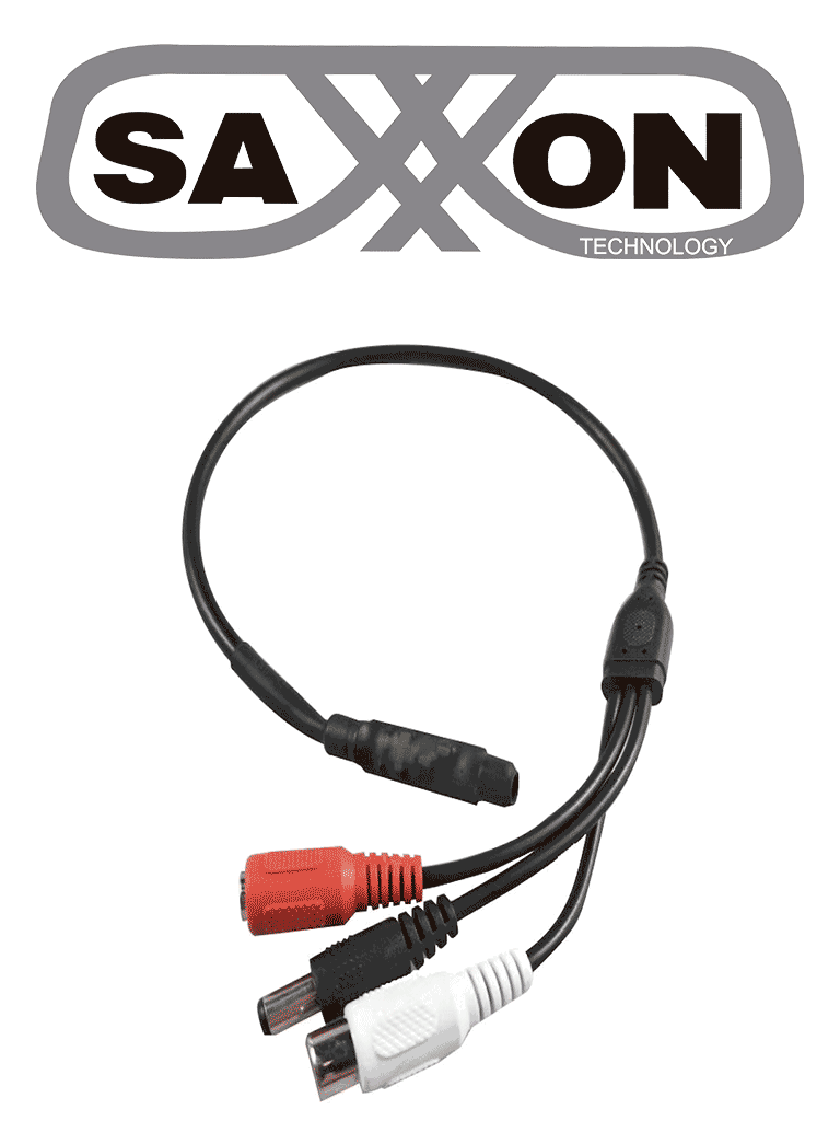 SAXXON PSUMP02 - MICROFONO AMPLIFICADO 12VDC 56dB CON I/O AUDIO/VIDEO