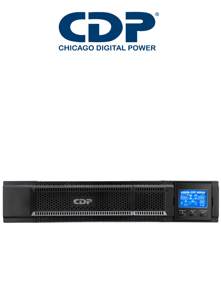 CDP UPO111RTAX- UPS de 1 KVA/ 900 Watts/ 4 Terminales de las cuales 2 son programables/ Pantalla LCD/ Autonomía de 5 minutos a carga completa 
