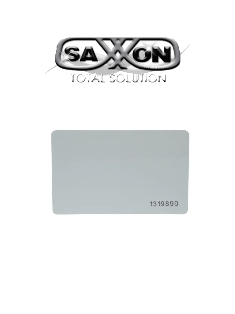 SAXXON SAXTHF01- TAG De PVC UHF pasivo / Compatible con Lectoras SAXR2656 & SAXR2657 / EPC GEN2 / Folio Impreso #AHORRA