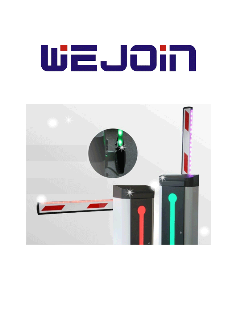 WEJOIN WJLBM4R - Brazo  LED derecho de 4 metros / Compatible con barrera  LED derecha TVB347012